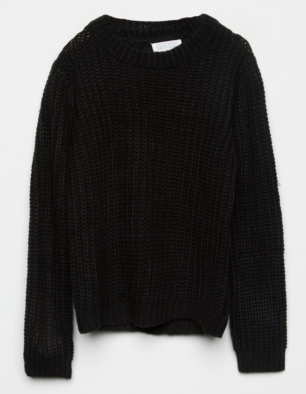 FULL TILT Essentials Girls Pullover Sweater BLACK Tillys