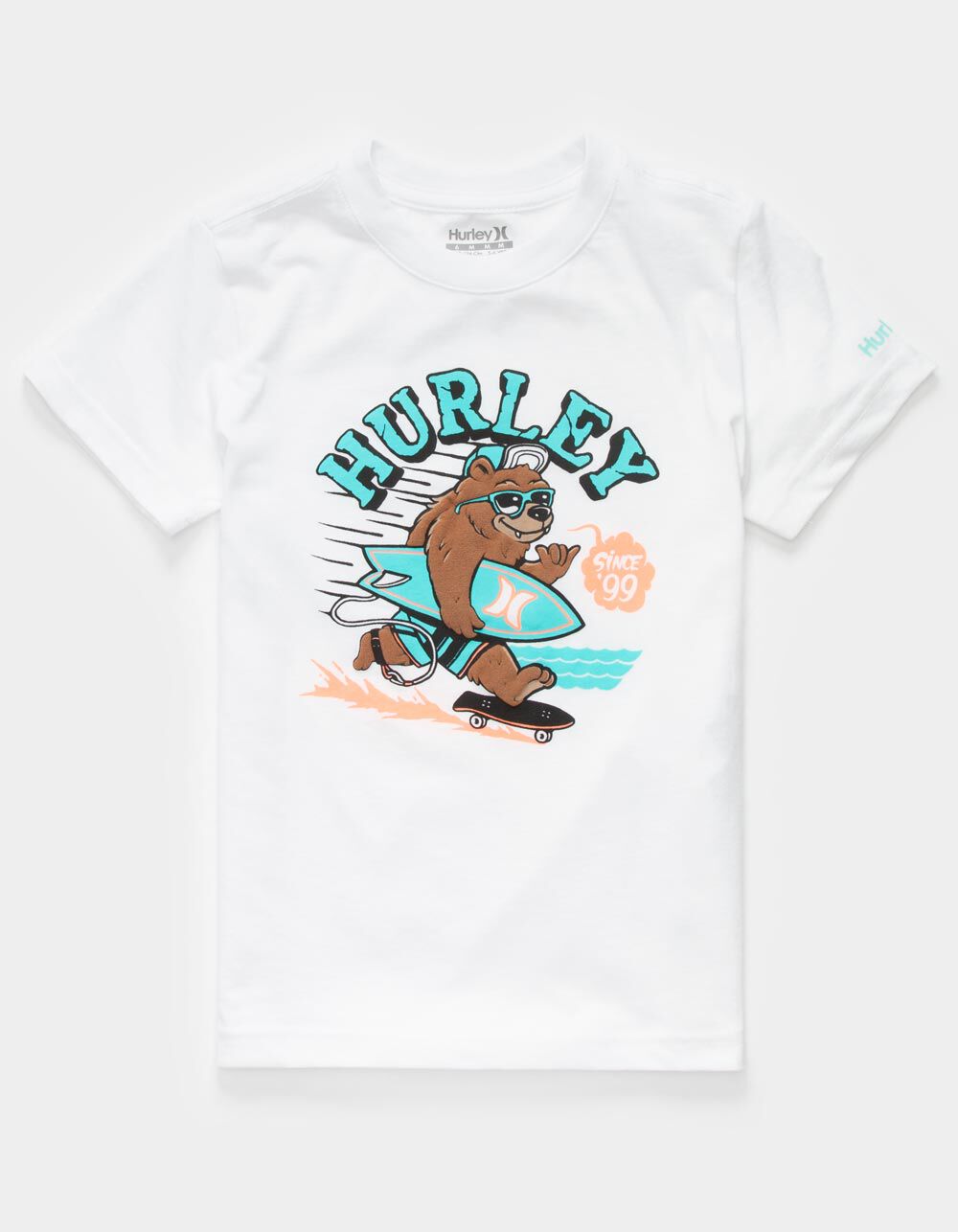roekeloos Werkelijk deadline HURLEY Surfing Bear Little Boys T-Shirt (4-7) - WHITE | Tillys