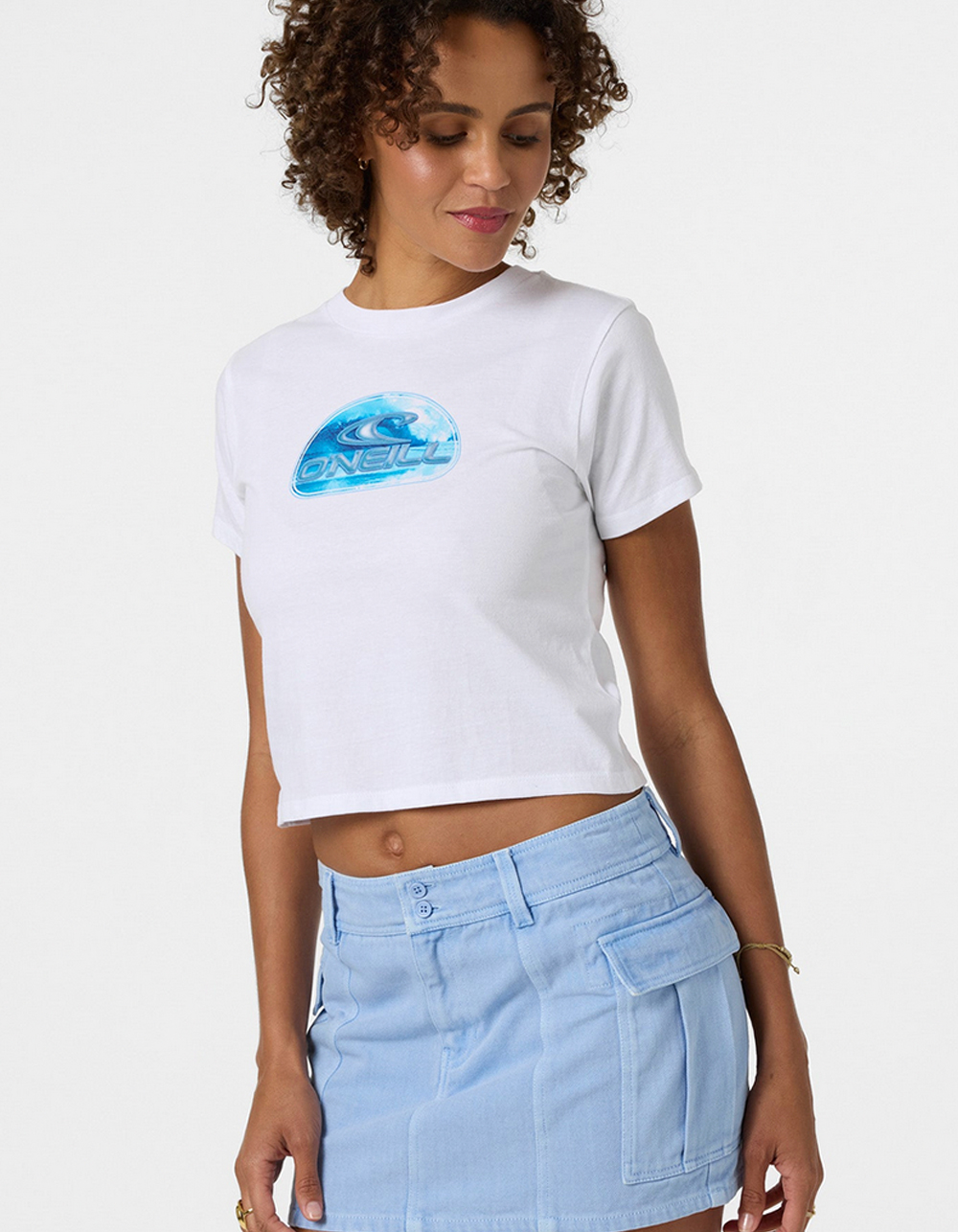 O'NEILL Liquid Surf Womens Fitted Tee - WHITE
