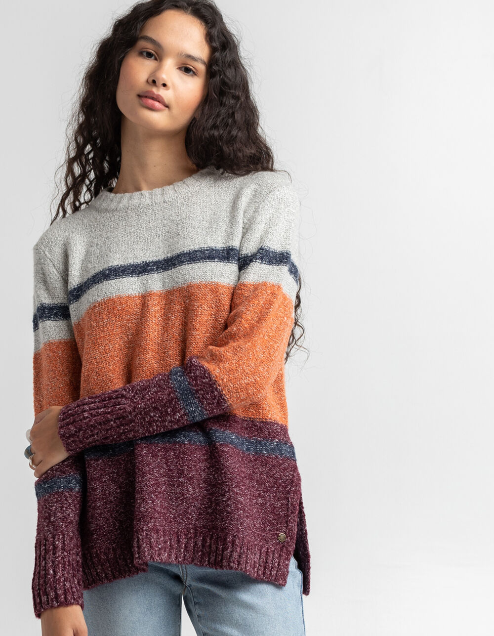 Buskruit Cyclopen eetbaar ROXY Back To Essentials Womens Sweater - GRCMB | Tillys