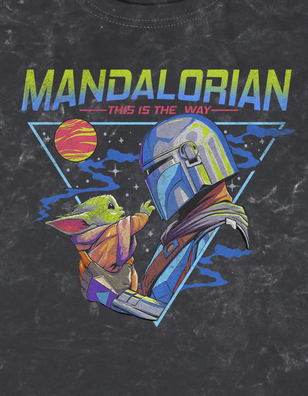 STAR WARS Mandalorian Triangle Unisex Tee - BLACK