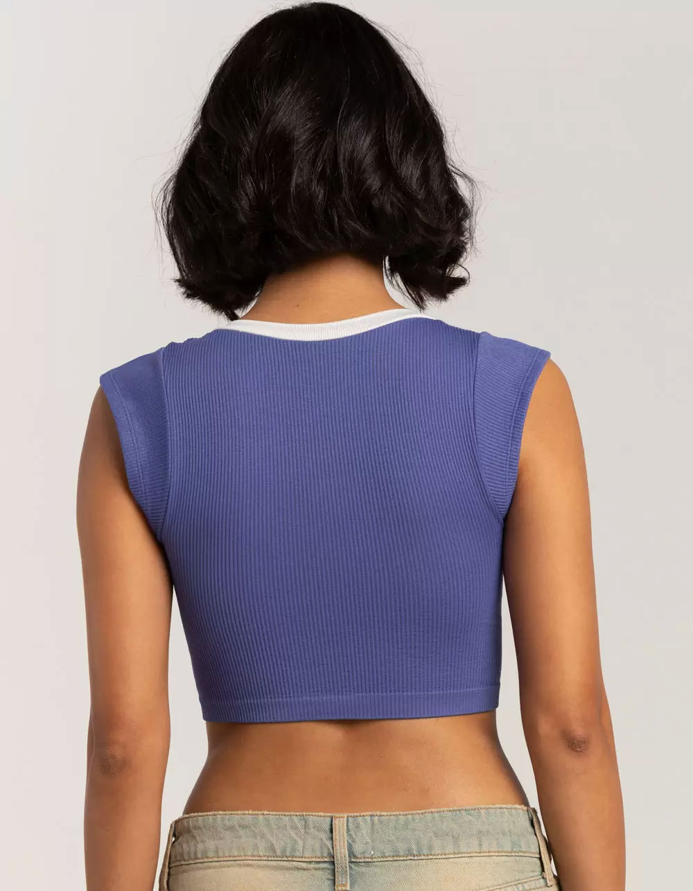 BDG Urban Outfitters Seamless Go For Gold Womens Crop Top - BLUE