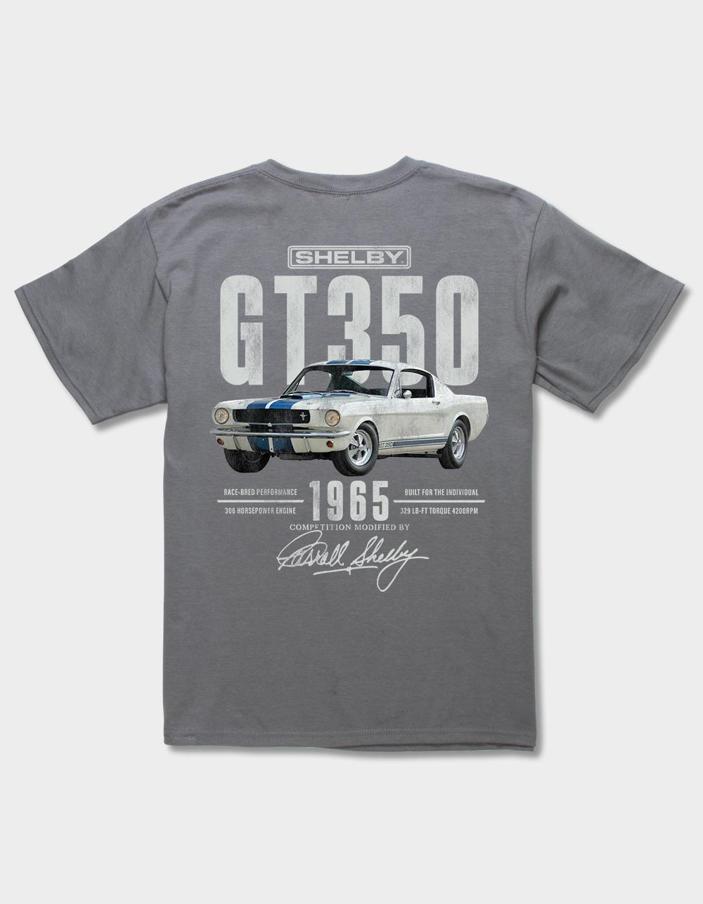 SHELBY COBRA GT350 Race Bred Unisex Kids Tee - CHARCOAL