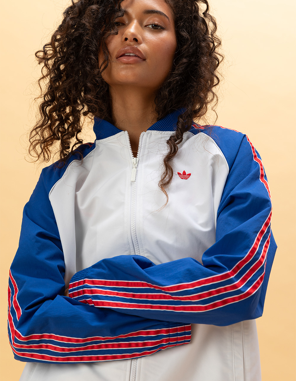 ADIDAS Originals Womens Track Jacket - WHITE COMBO