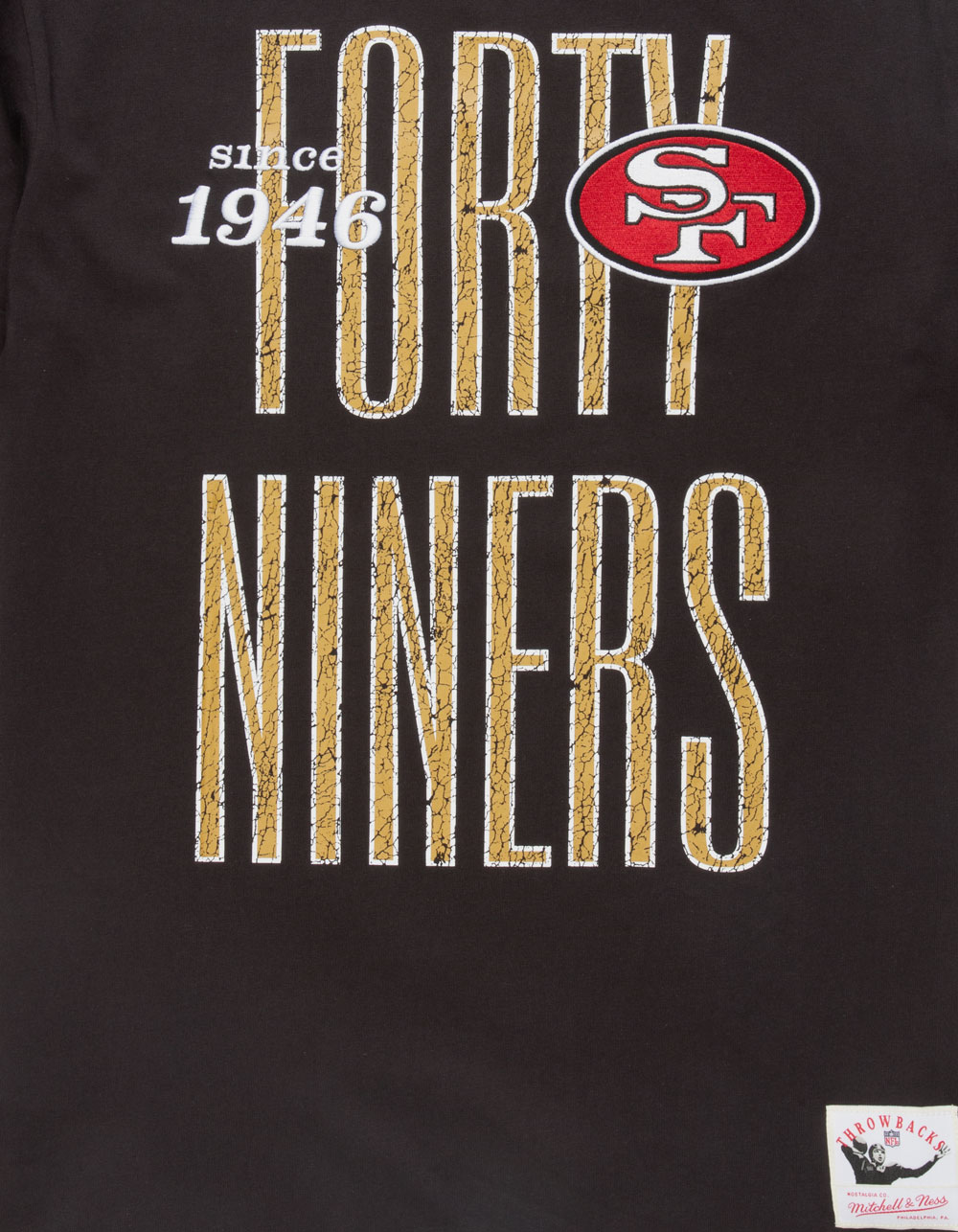 MITCHELL & NESS San Francisco 49ers Mens Tee - BLACK