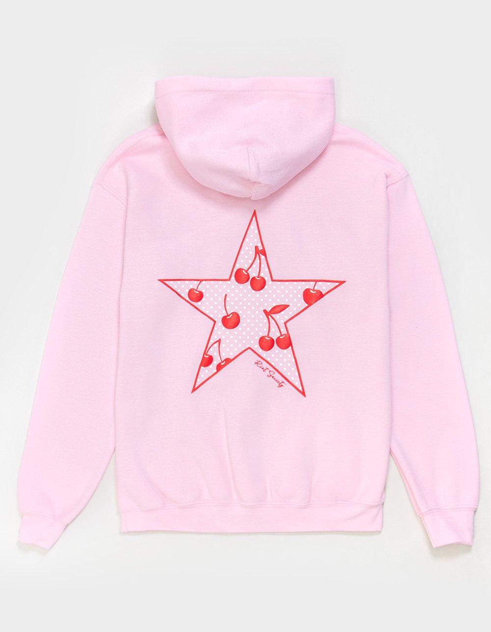 RIOT SOCIETY Cherry Dot Girls Hoodie - PINK
