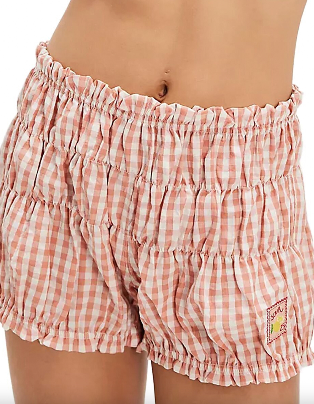 FREE PEOPLE Favorite Find Womens Bloomers - ORANGE/WHITE