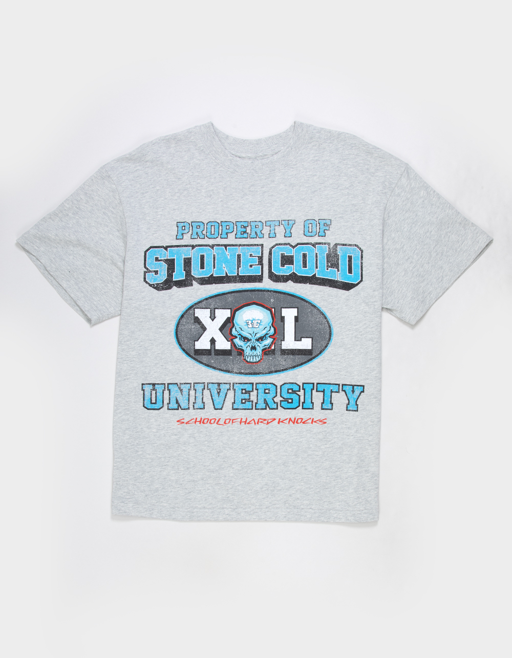 WWE Stone Cold Alum Mens Boxy Tee - HEATHER GRAY