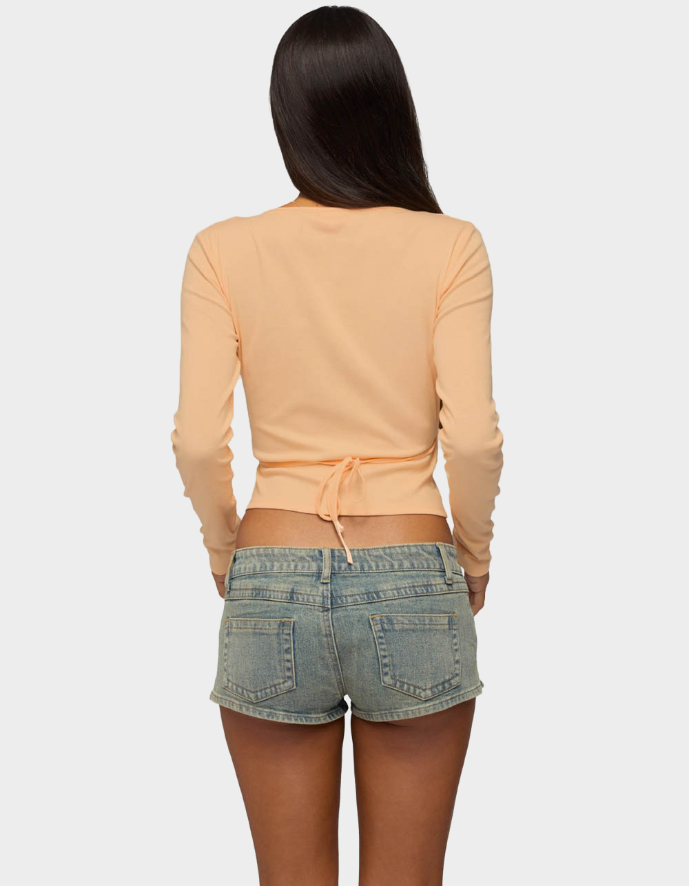 EDIKTED Fonteyn Wrap Top - ORANGE