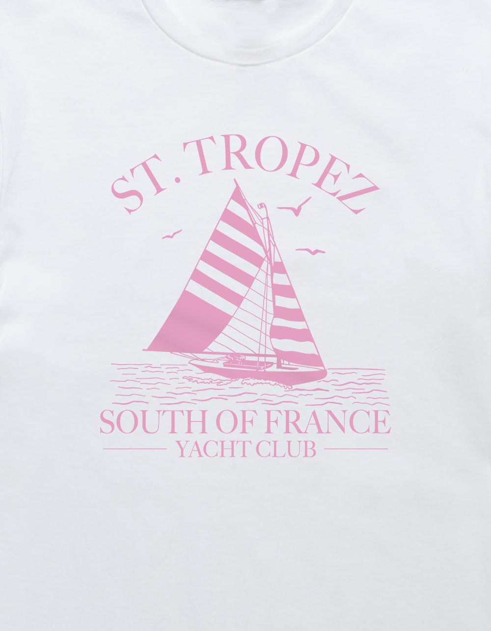 ST. TROPEZ Yacht Club Unisex Tee - WHITE