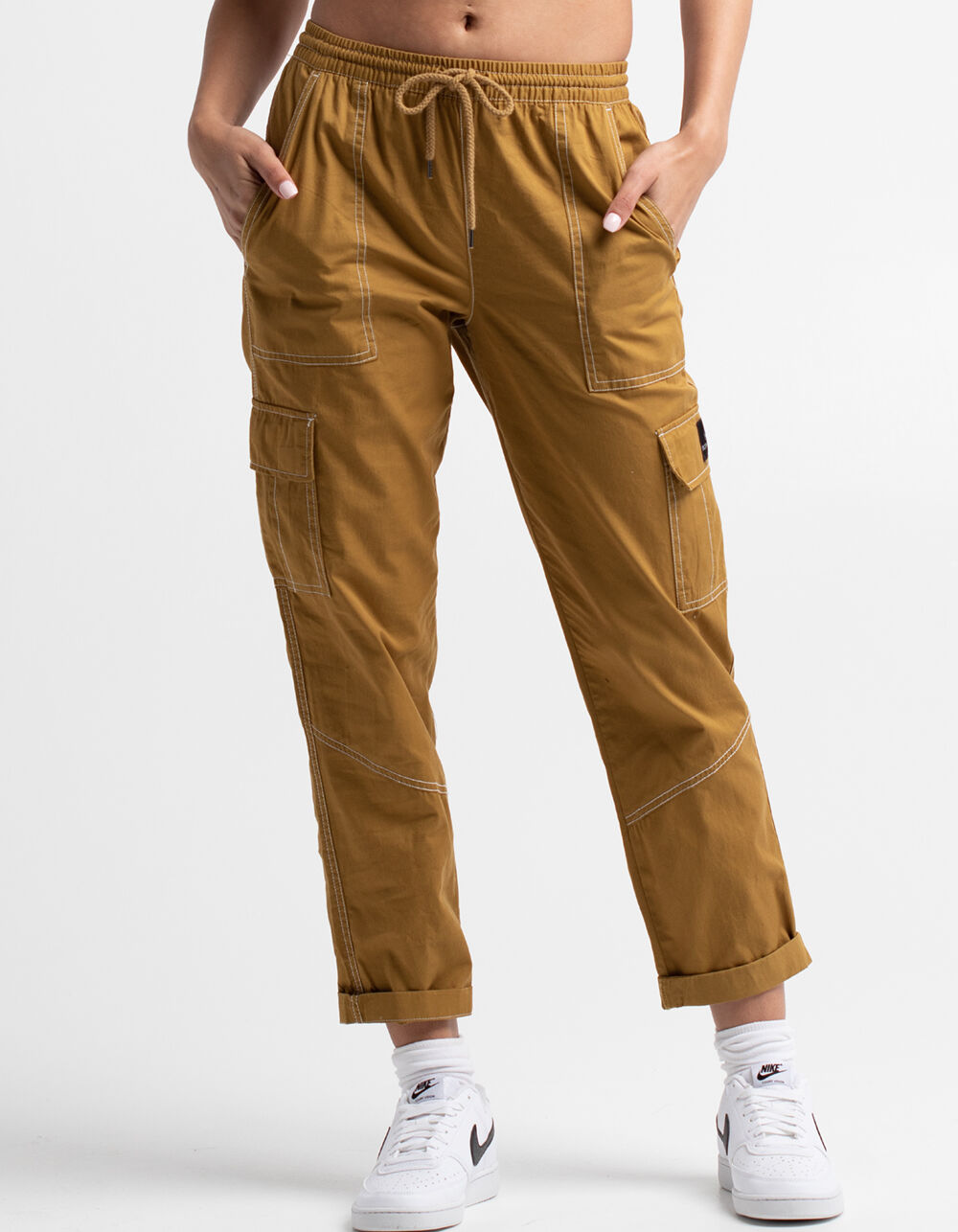 BODY GLOVE Womens Cargo Pants - LTBRN 