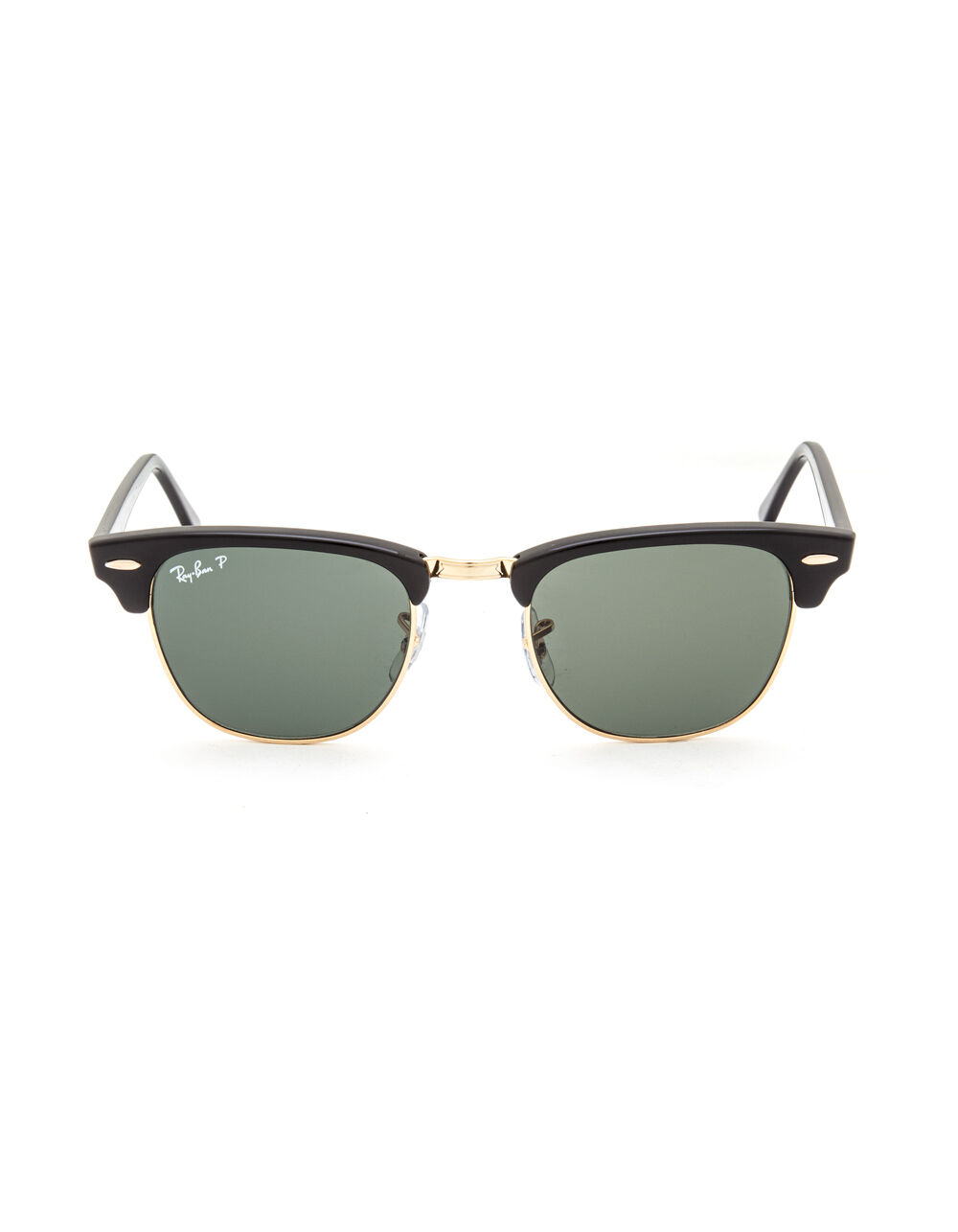 RAY BAN Clubmaster Classic Polarized Sunglasses BLACK Tillys ray-ban-clubmaster-classic-polarized-sunglasses-black-tillys