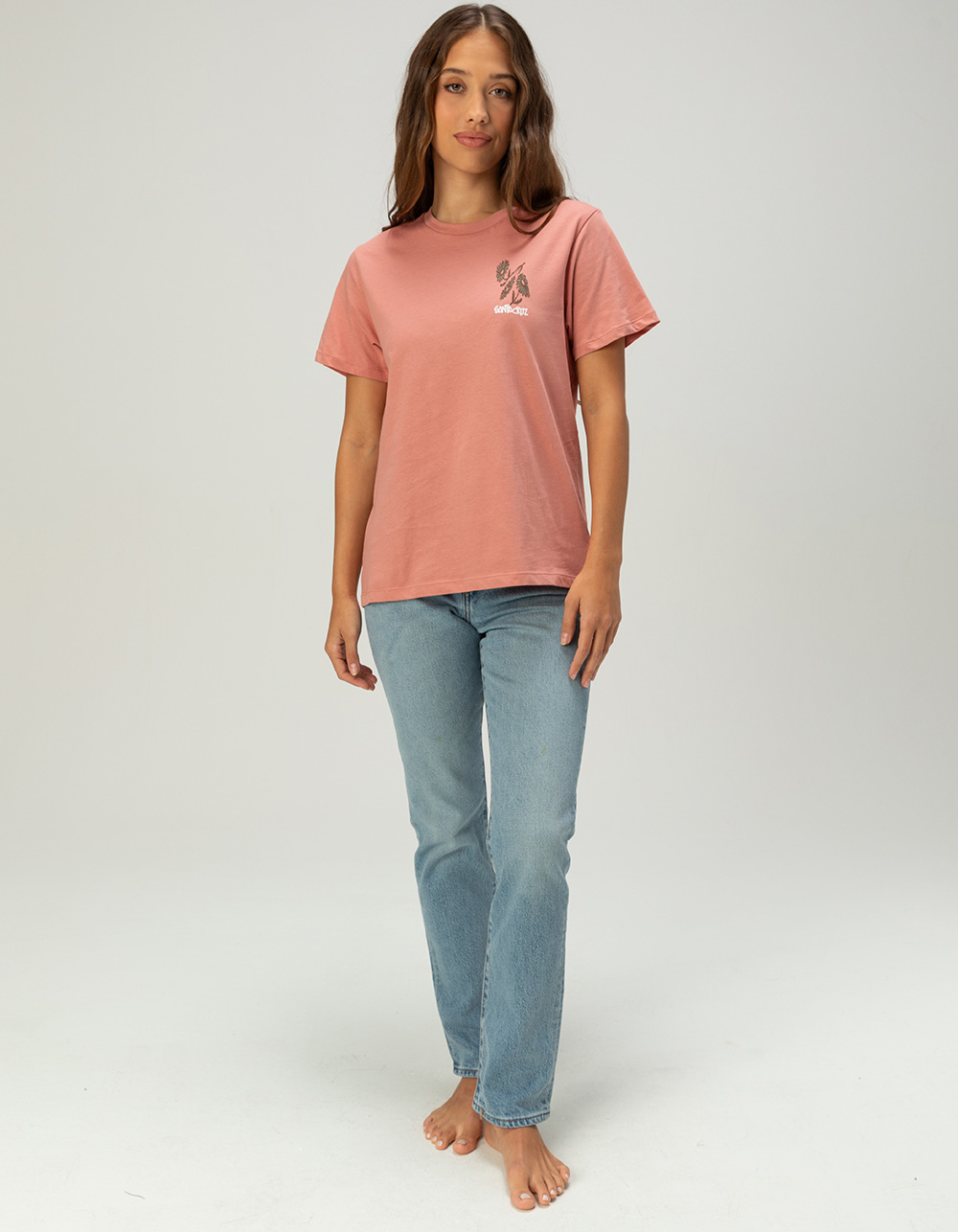 SANTA CRUZ Dizzy Daisy Womens Tee - PINK