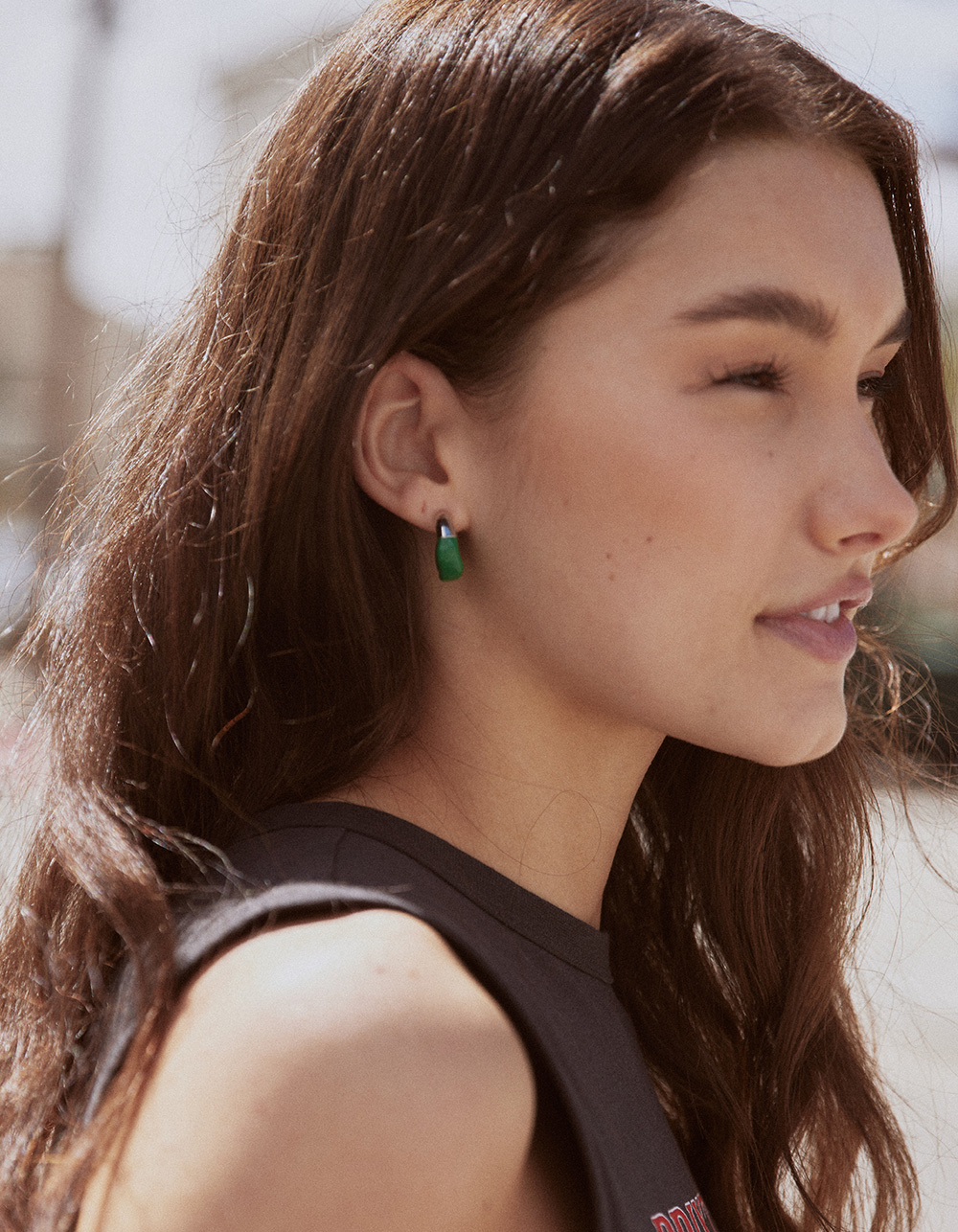 FULL TILT 3 Pack Hoop Heart Earring Set - SILVER