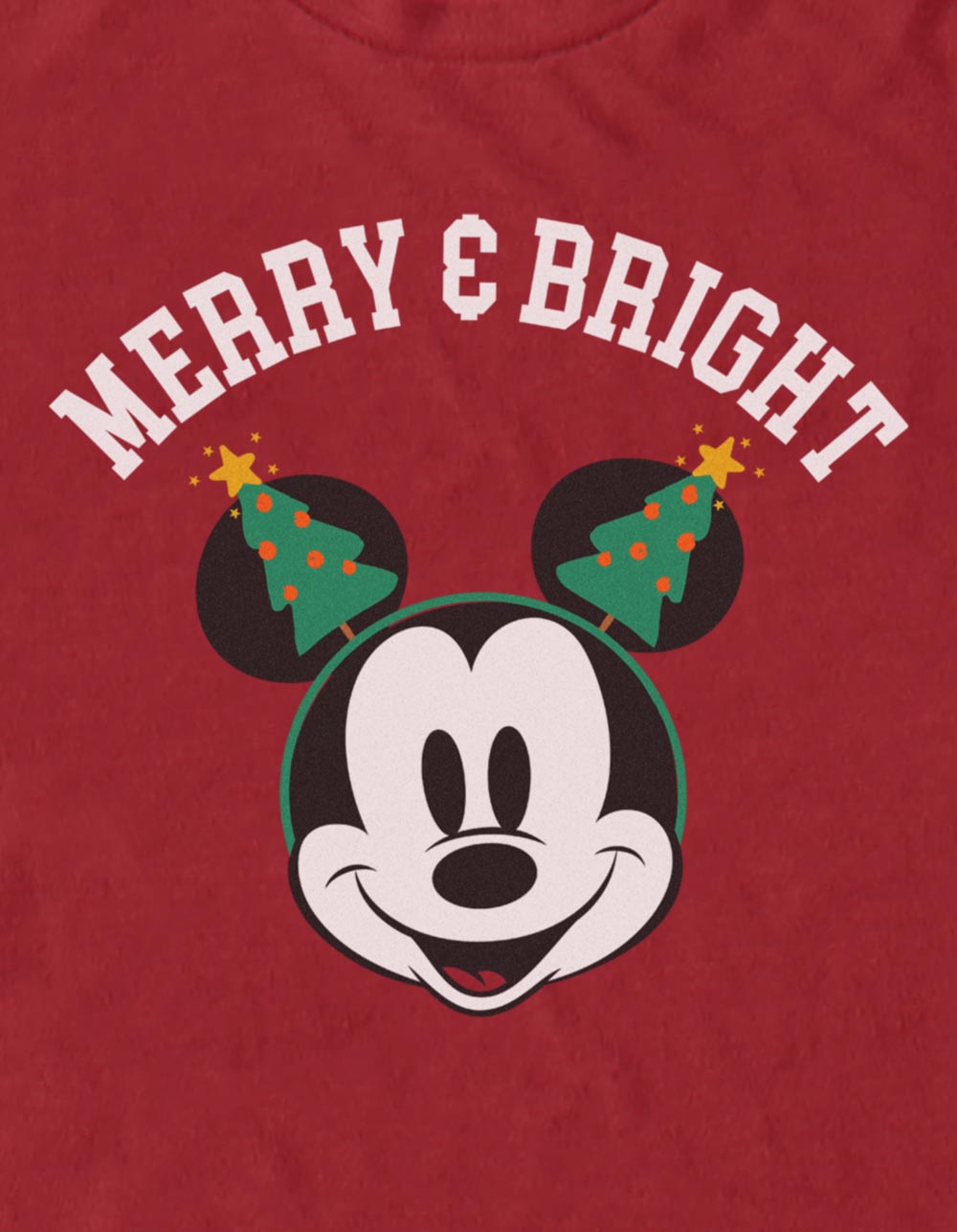DISNEY Merry And Bright Unisex Tee - CARDINAL