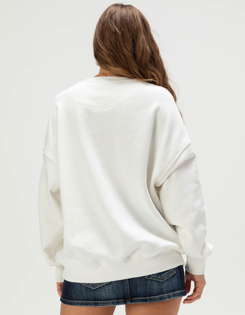 GAMEDAY SOCIAL University of Alabama Womens Crewneck Sweatshirt - WHITE