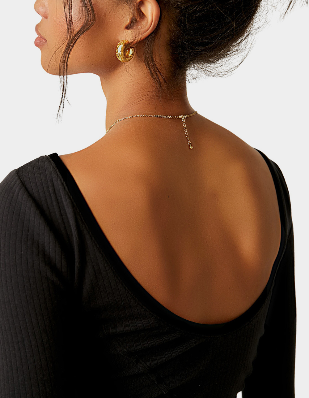 FREE PEOPLE Long Run Layering Top - BLACK