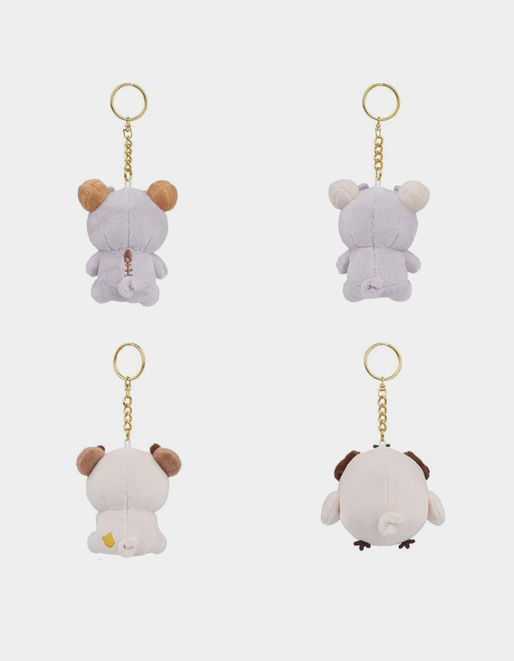 Rilakkuma Pug Series 6 Plush Keychain Blind Box - ASST