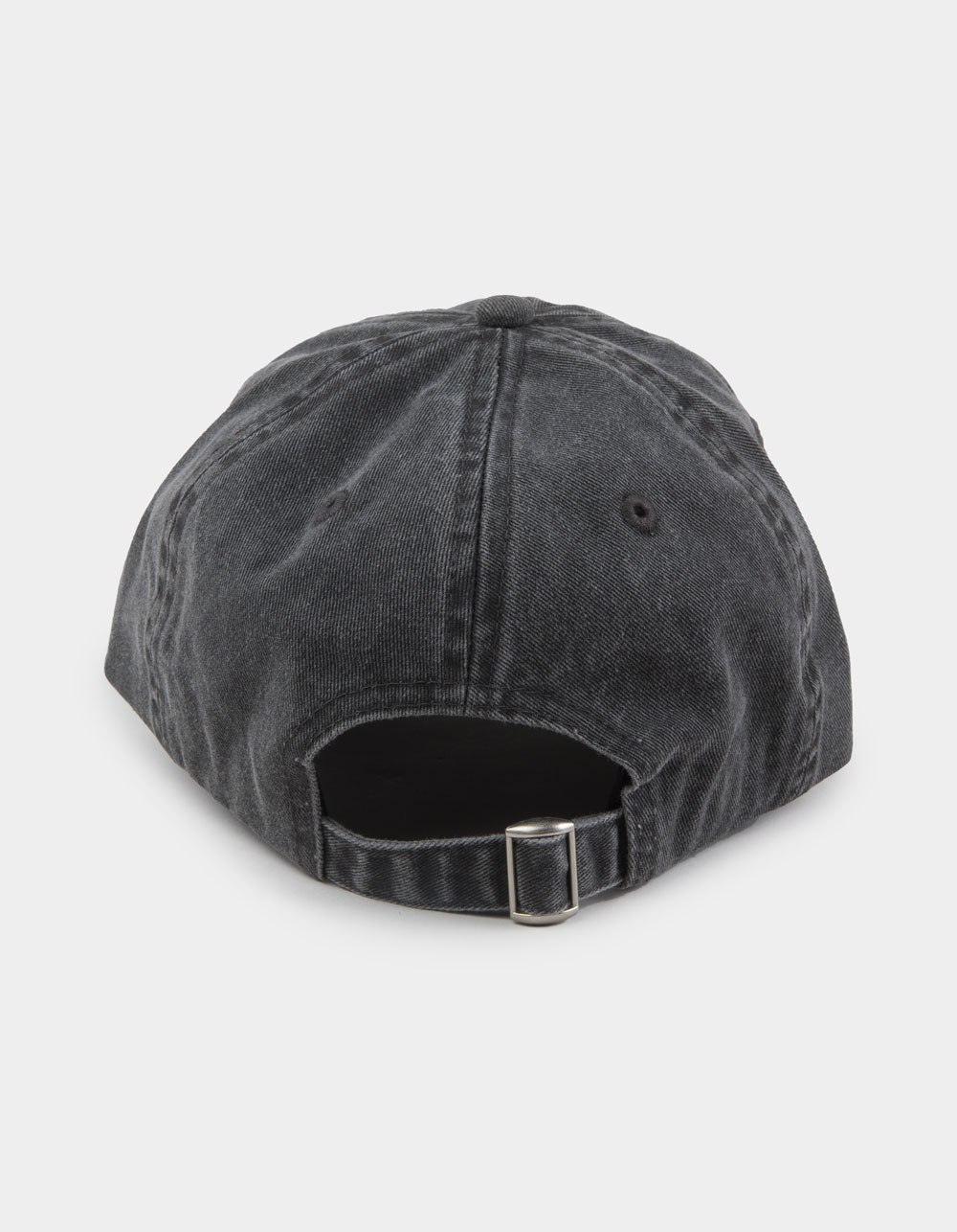 PEANUTS Snoopy Chenille Patch Womens Strapback Hat - WASHED BLACK