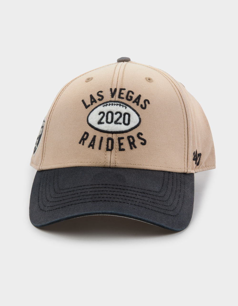 47 BRAND Las Vegas Raiders Dusted Abilene '47 MVP Strapback Hat - KHAKI