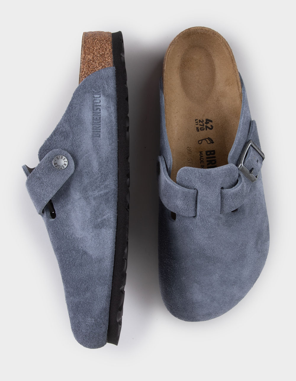 BIRKENSTOCK Boston Mens Clogs - SLATE BLUE