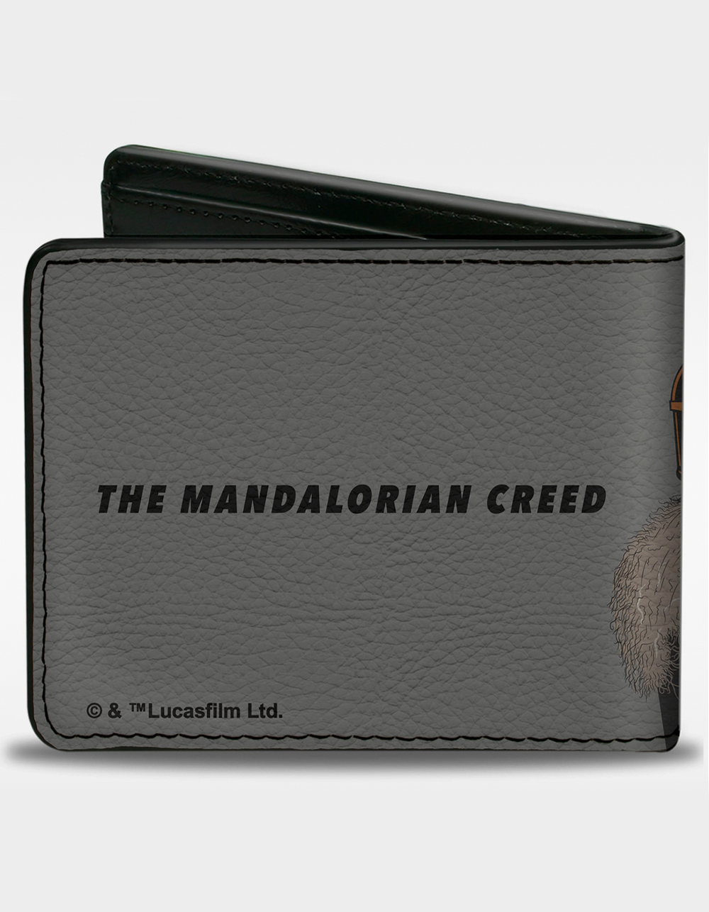 BUCKLE-DOWN Star Wars The Mandalorian Grogu with The Armorer Bo-Katan and Din Djarin Pose Bifold Wallet - MULTI