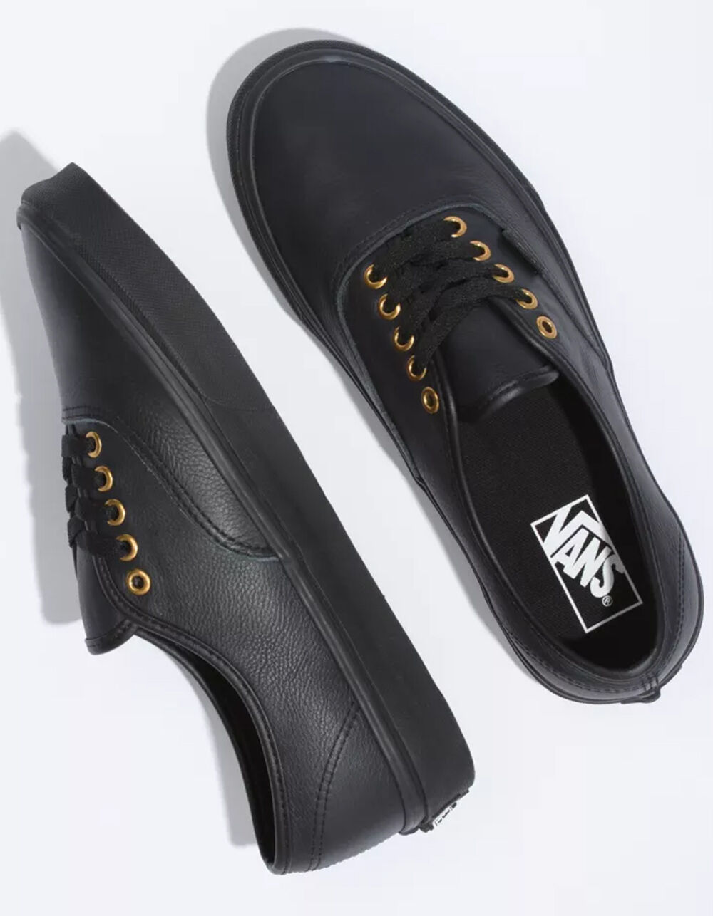 VANS Leather Authentic Mens Black Shoes - BLACK | Tillys