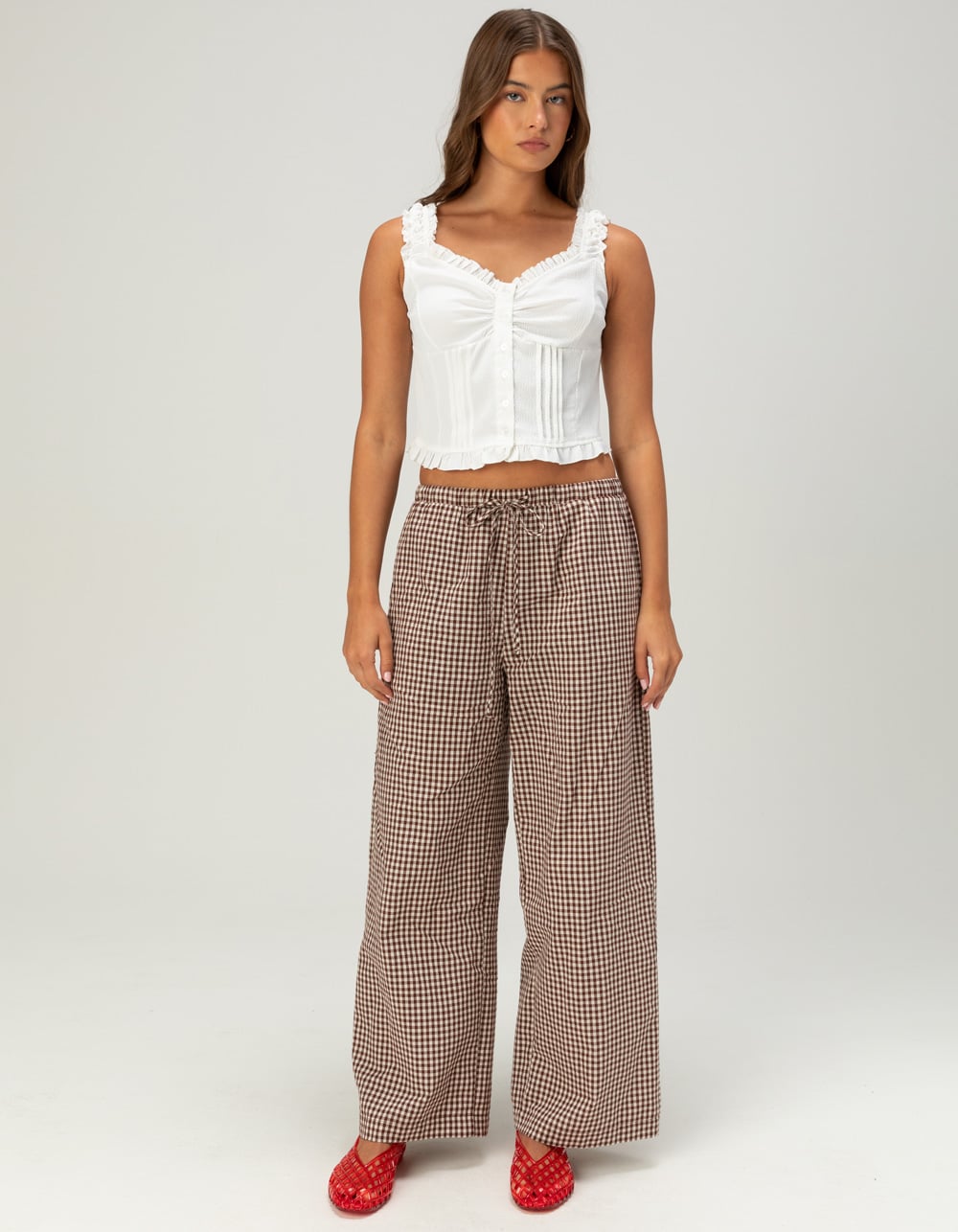 NECTAR CLOTHING Womens Pull On Pants - BROWN