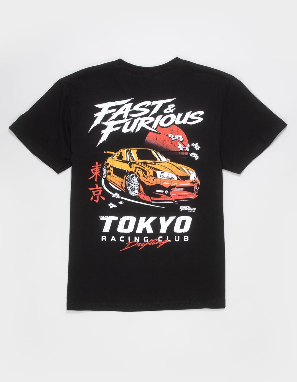 RIOT SOCIETY Fast & Furious Tokyo Racing Club Boys Tee - BLACK