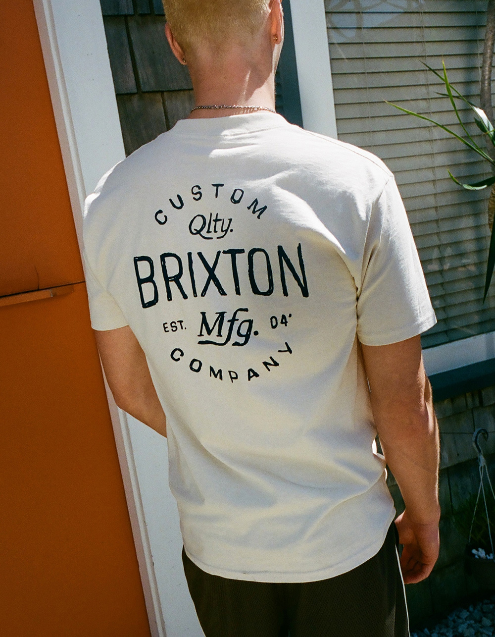 BRIXTON Fremont Mens Tee - CREAM