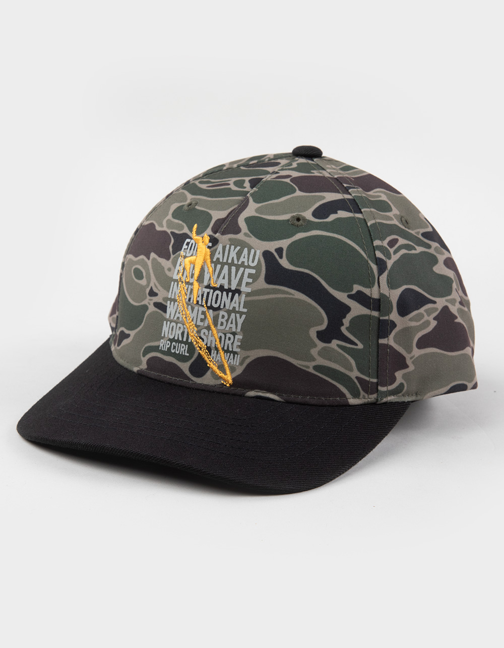 RIP CURL Eddie Would Go Snapback Hat - CAMO GREEN