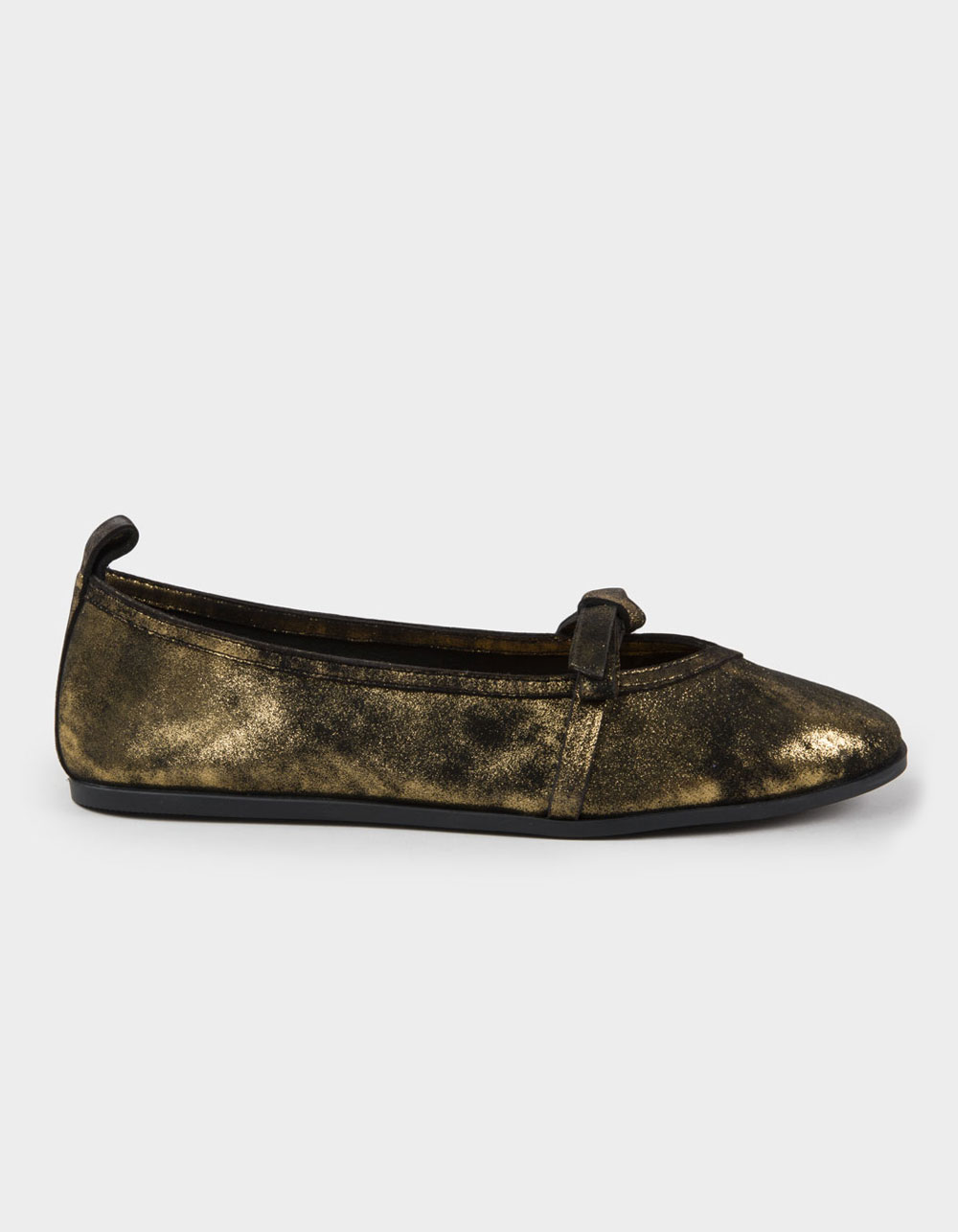FREE PEOPLE Mania Bow Womens Flats - BRONZE