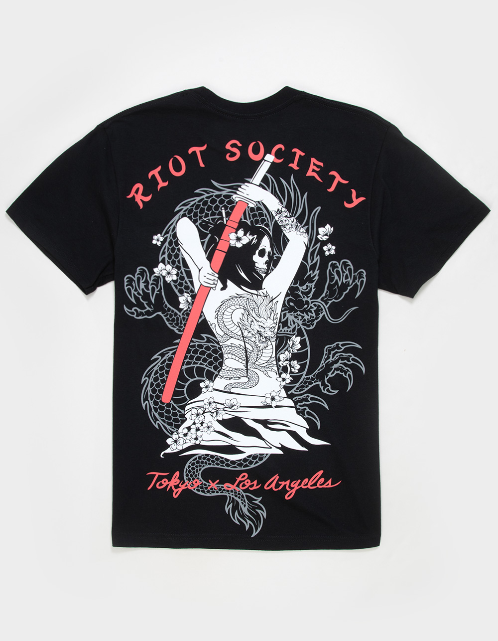 RIOT SOCIETY Geisha Tattoo Mens Tee - BLACK