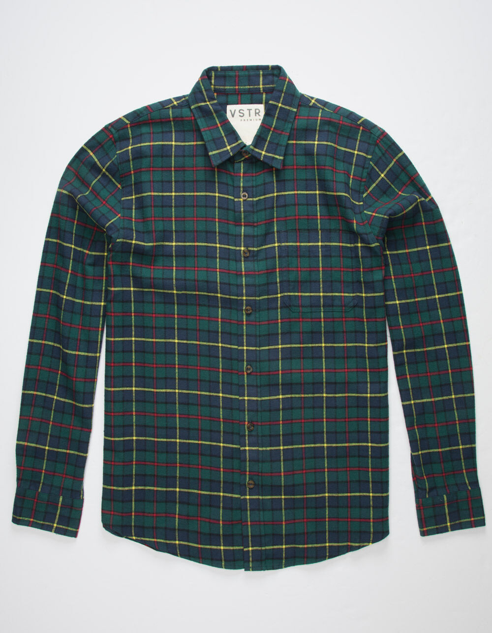 VSTR Scotch Plaid Mens Flannel Shirt - NAVY | Tillys