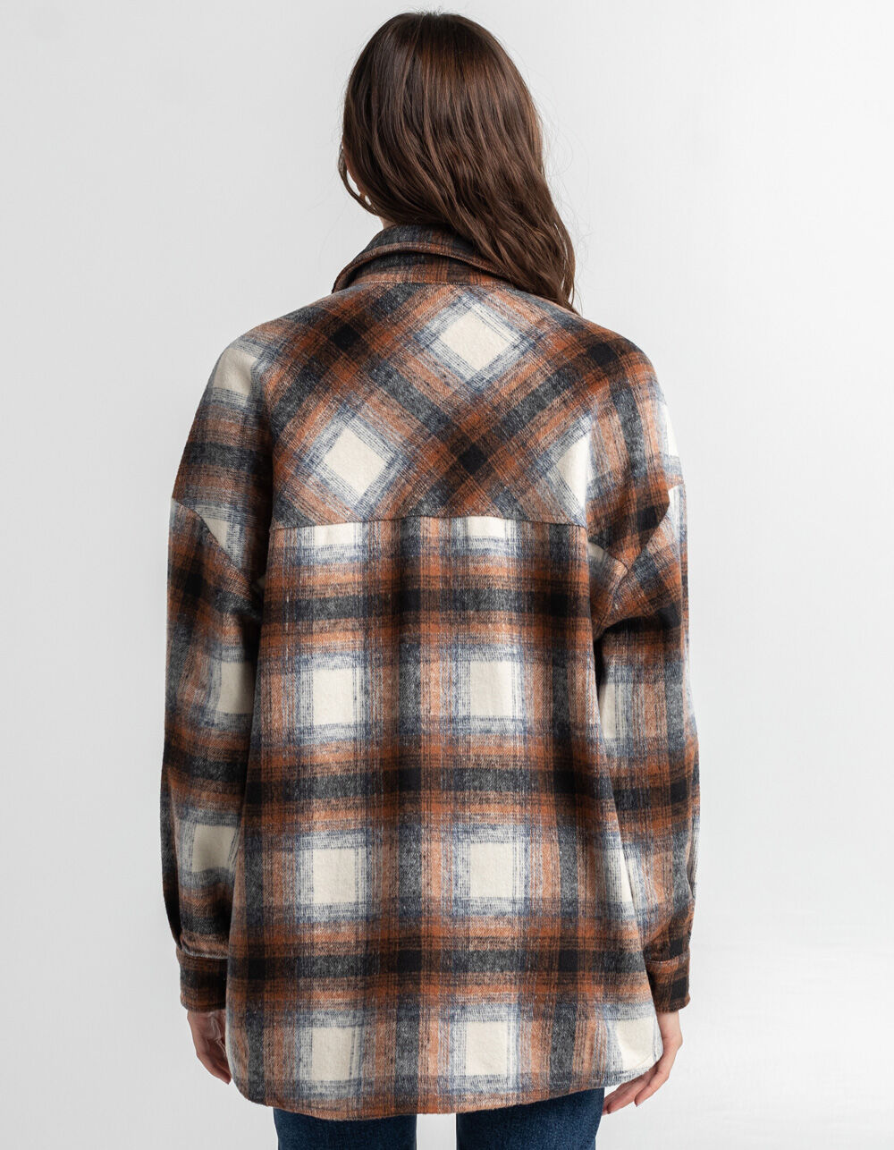 TIMING Plaid Shacket BRWCO Tillys