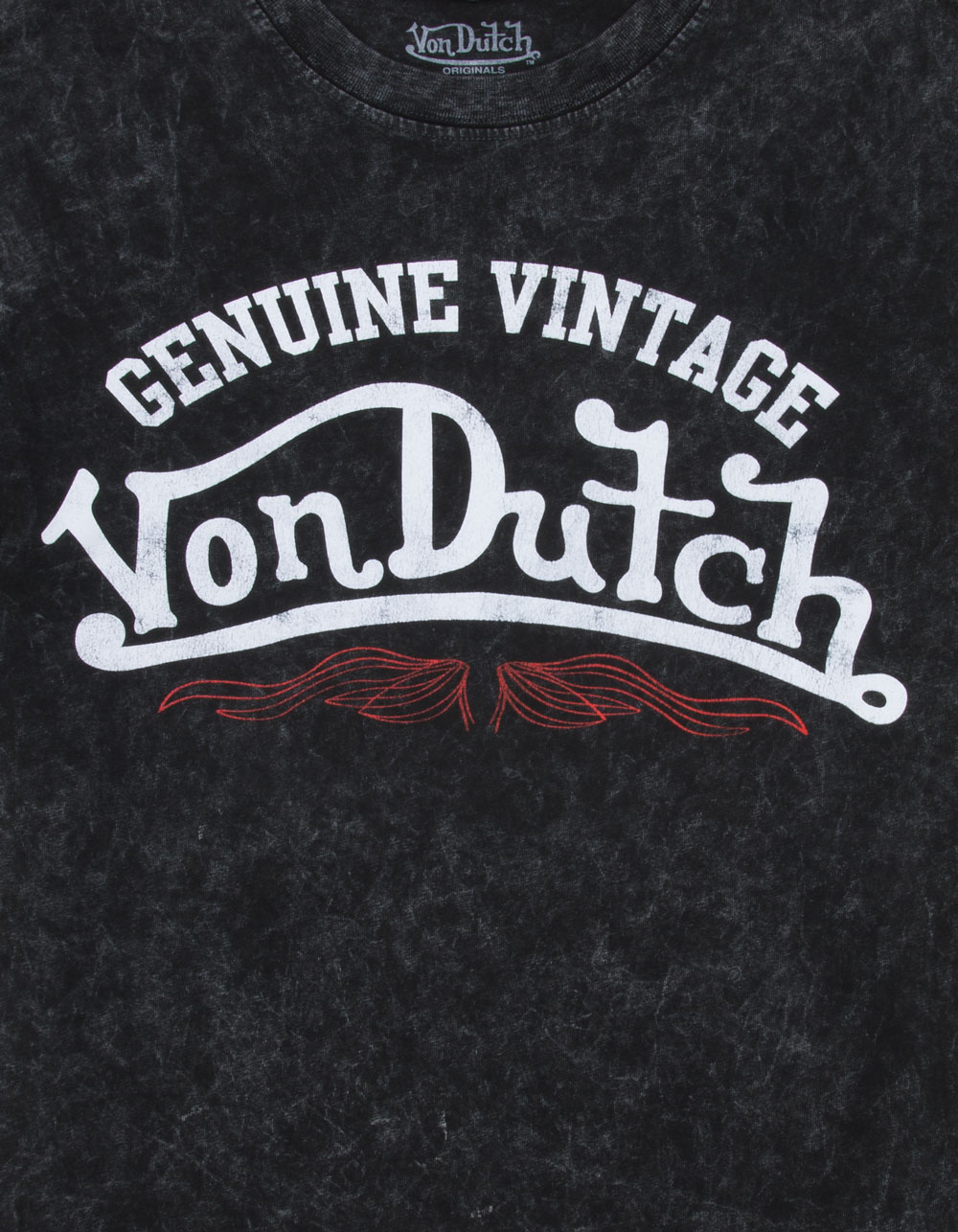 VON DUTCH Vintage Mens Tee - BLACK