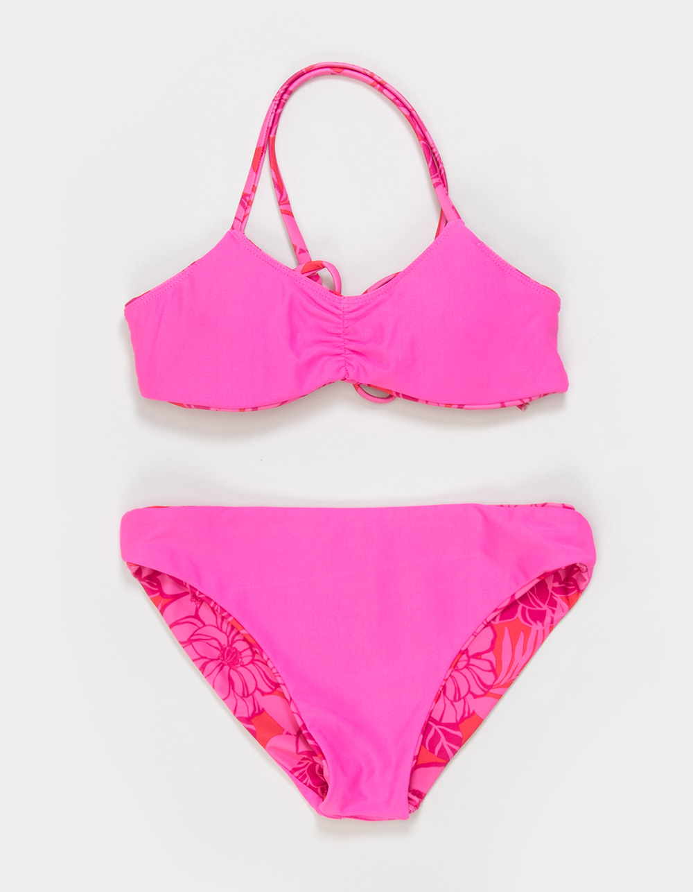 FEATHER 4 ARROW Sunshine Days Girls Bralette Bikini Set - PINK COMBO