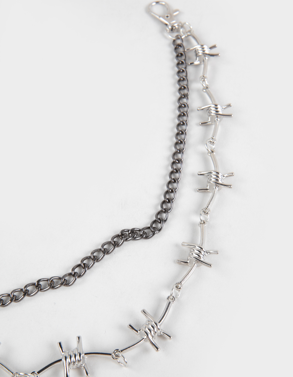 RSQ Barbed Wire Wallet Chain - SILVER