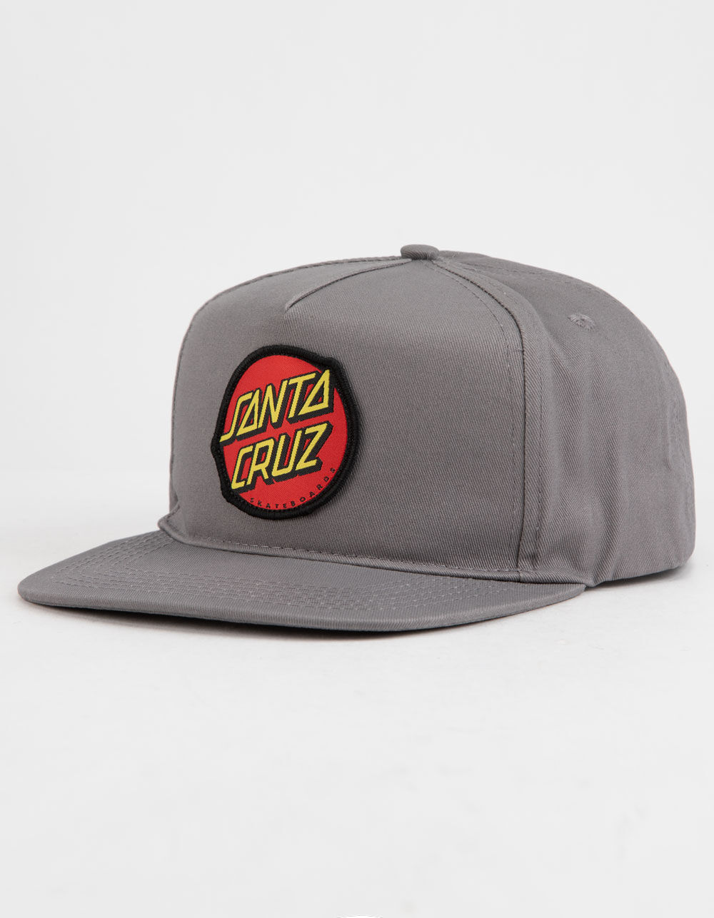 SANTA CRUZ Classic Gray Mens Snapback Hat image number 0