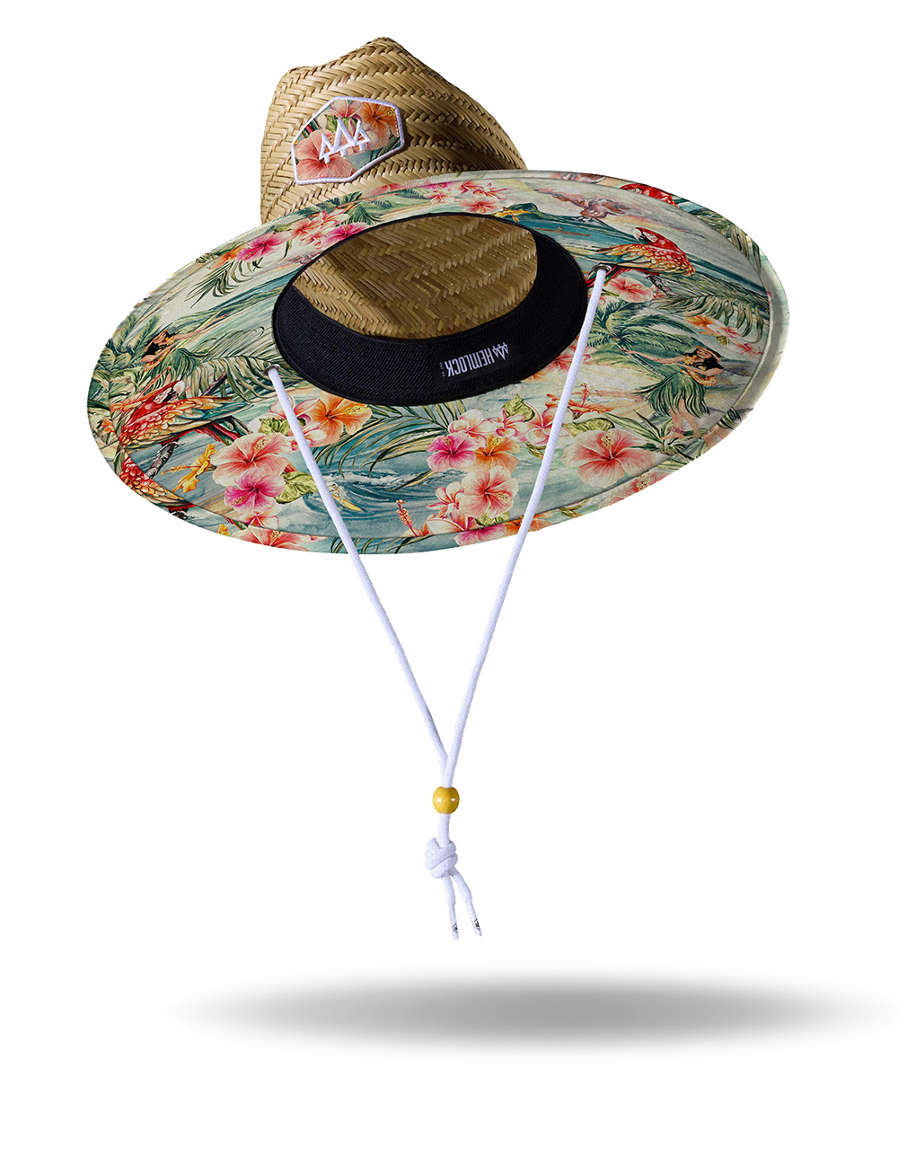 HEMLOCK HAT CO. Hanalei Hula UPF 50+ Lifeguard Straw Hat - NATURAL