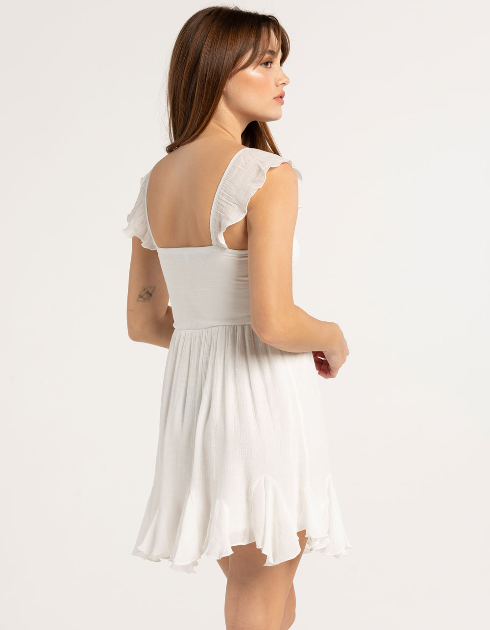 STILETTOS Cinch Bust Womens Short Dress - WHITE | Tillys