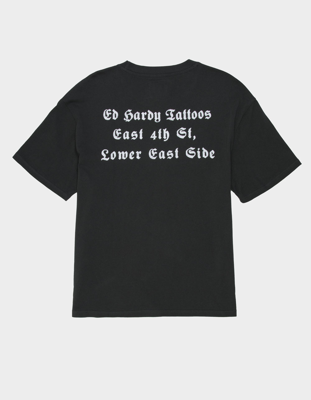 ED HARDY Cross Heart Mens Tee - CHARCOAL