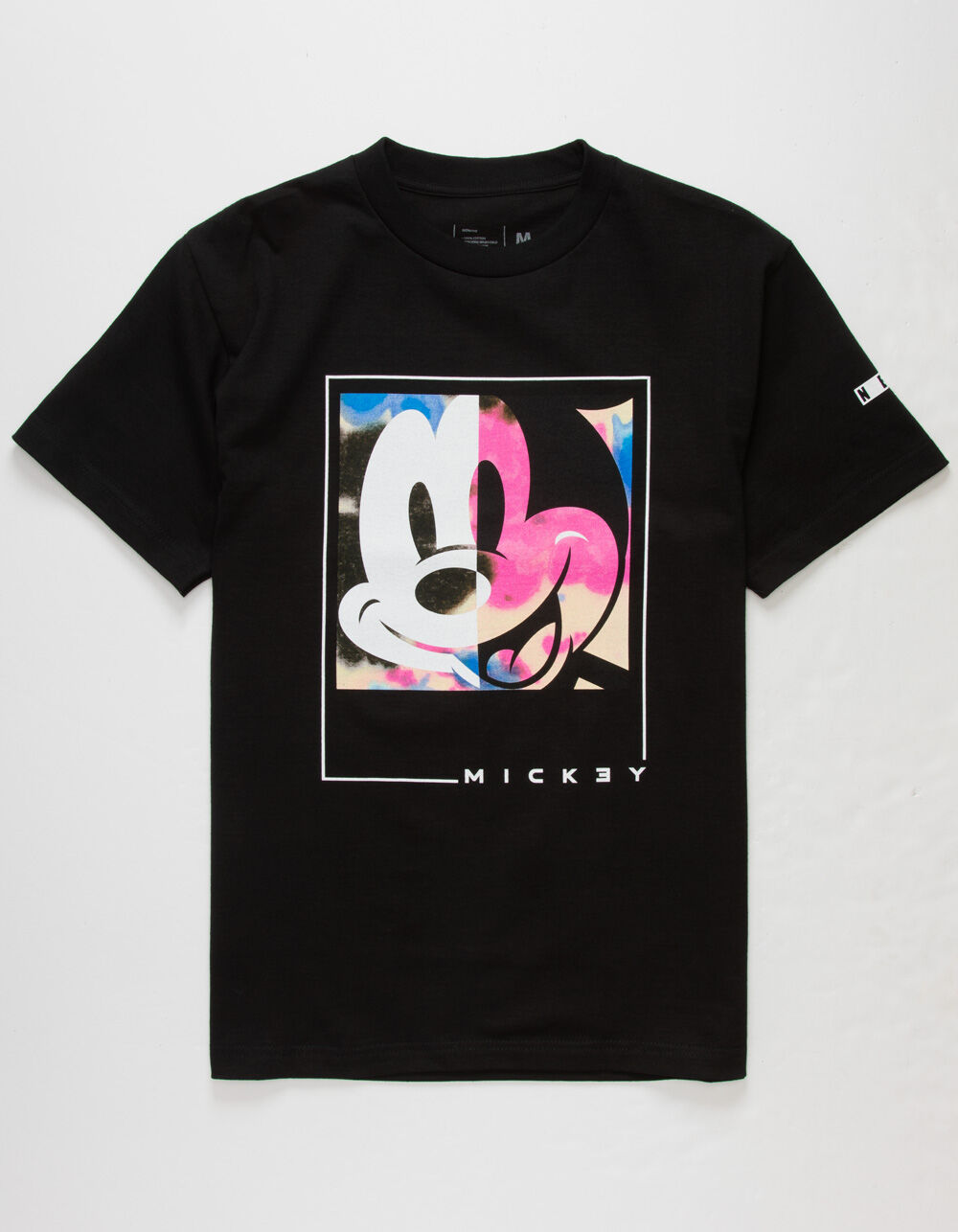 NEFF x Disney Mickey Happy Tie Dye Mens T-Shirt - BLACK | Tillys