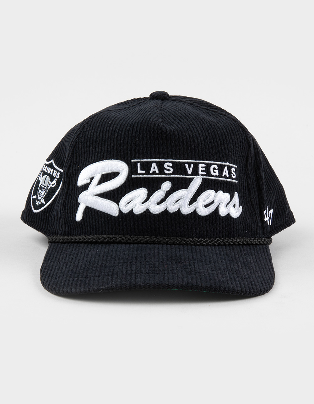 47 BRAND Las Vegas Raiders Double Header '47 Hitch Snapback Hat - BLACK