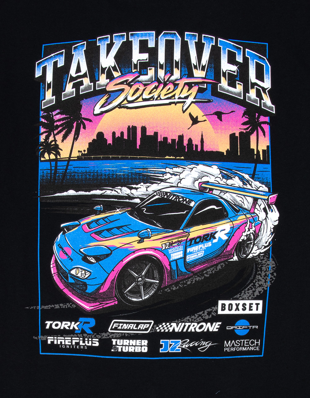 BOX SET Takeover Society Mens Tee - BLACK