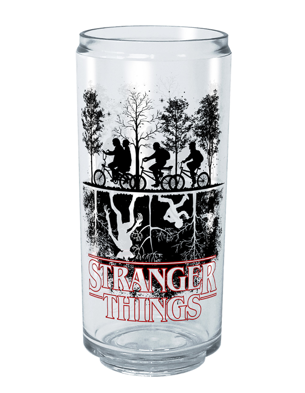 STRANGER THINGS 16 oz Upside Down Silhouette Cup - CLEAR