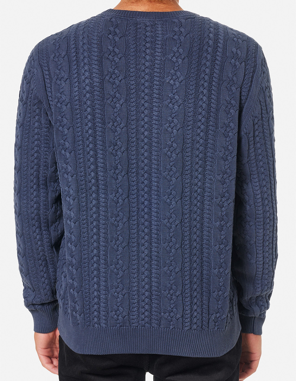 KATIN Fisherman Mens Sweater - NAVY