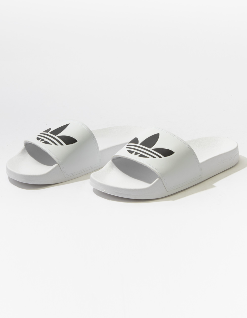 Adidas Men's Adilette Lite Slides, Size 13, White/Black