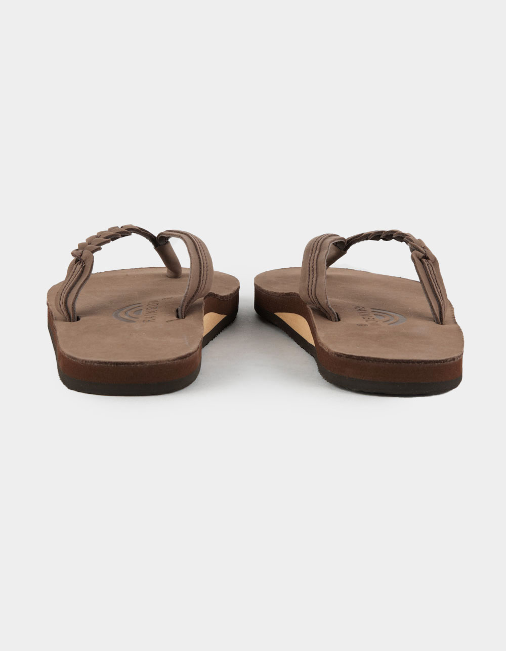 RAINBOW Flirty Braidy Womens Flip Flops - CHOCOLATE