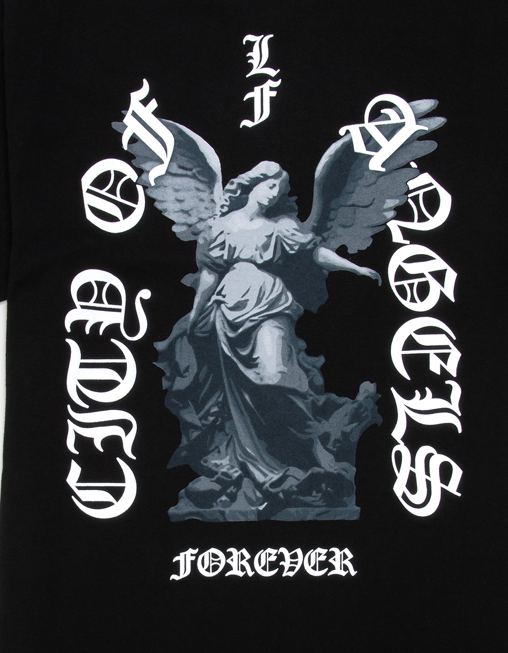 LA FAMILIA City Of Angels Mens Tee - BLACK